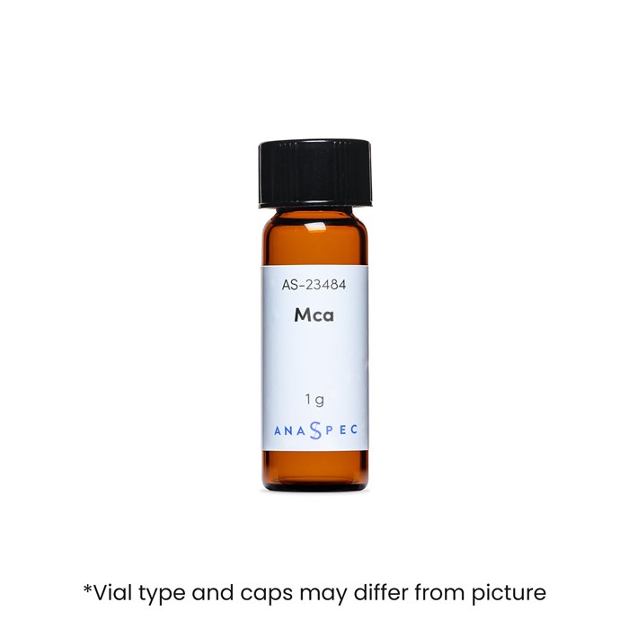 Bottle of Mca (7-Methoxycoumarin-4-acetic acid)