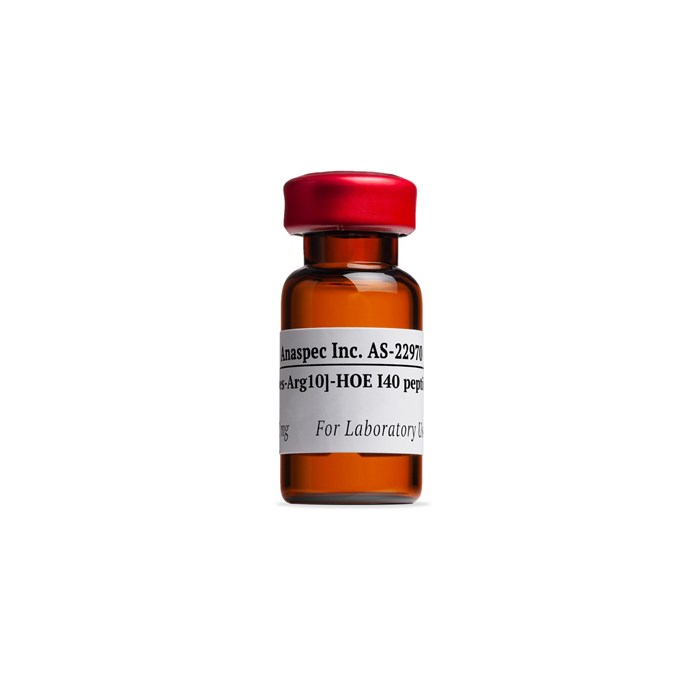 Tube of (Des-Arg10)-HOE I40 peptide