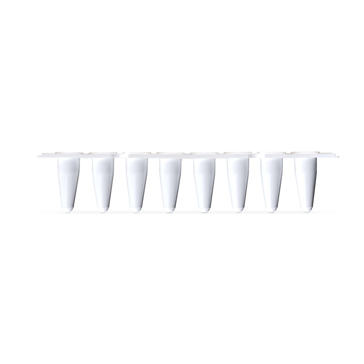 qPCR 8-tube strip, 0.1 ml, low profile, white