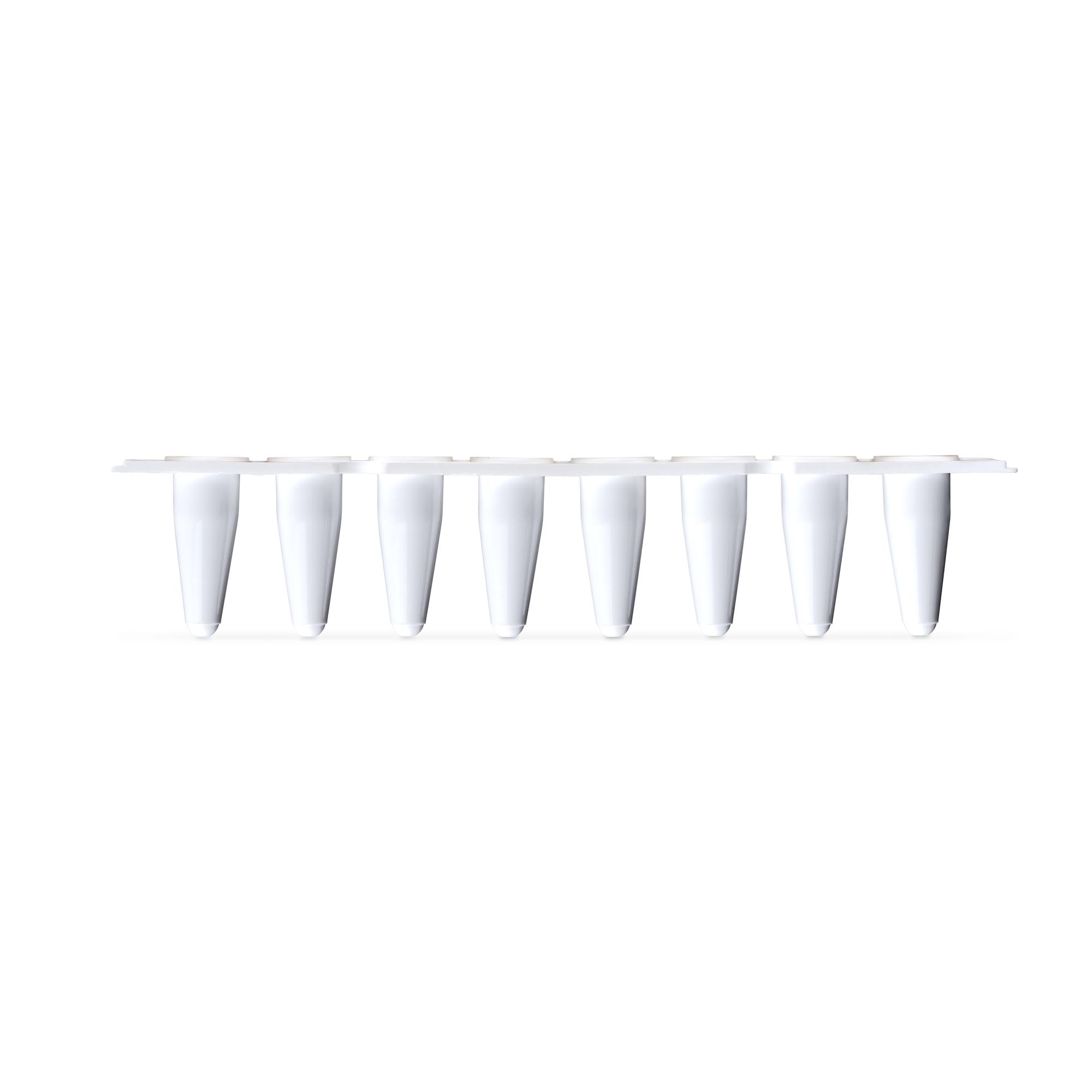 qPCR 8tube strip, 0.1 ml, low profile, white