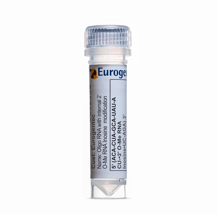 Example of a tube containing an Oligonucleotides with 2' O-Me RNA Inosine  modification