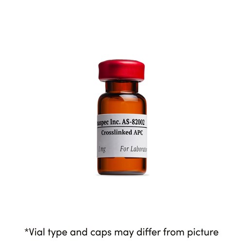 Bottle of CL-APC (Cross Linked-Allophycocyanin)