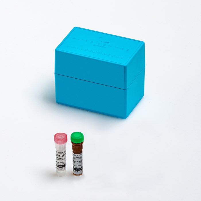 Image of the components of qPCR IPC Yakima Yellow-BHQ kit (200 rxn)