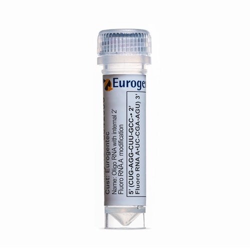 Example of a tube containing an Oligonucleotides with 2' Fluoro RNA A  modification