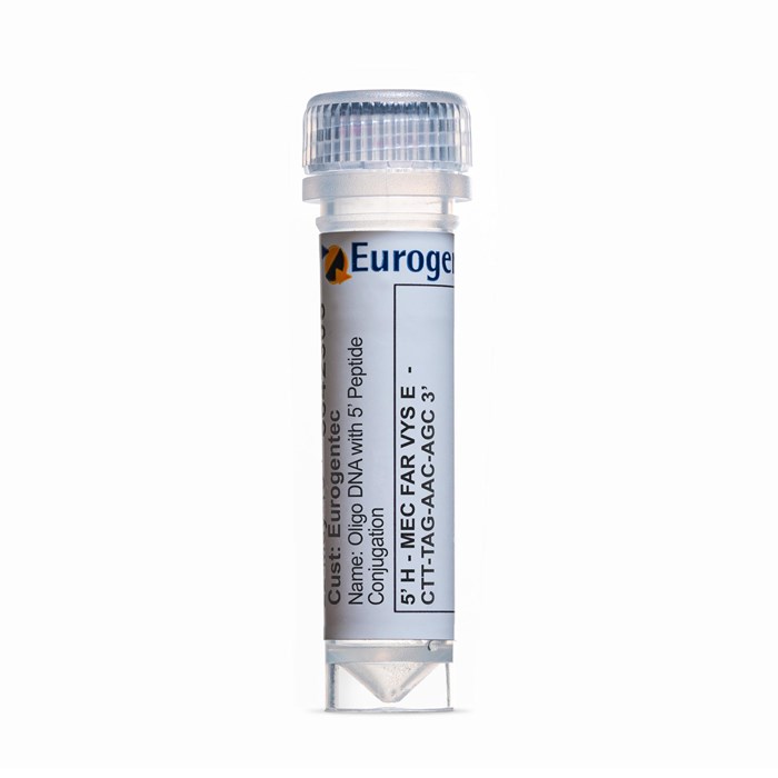 Example of a tube of an Oligonucleotide with 5' Peptide Conjugation