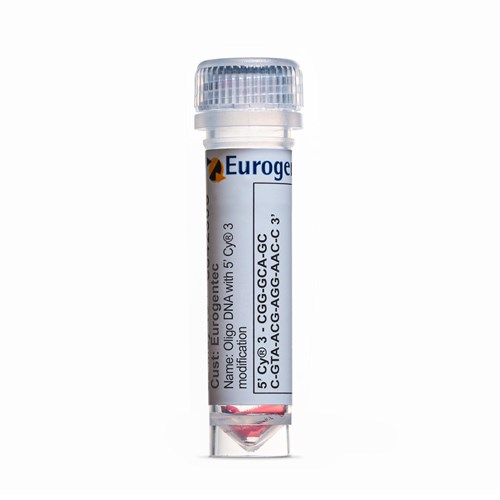 Example of a tube containing an Oligonucleotides with 5' Cy 3 modification