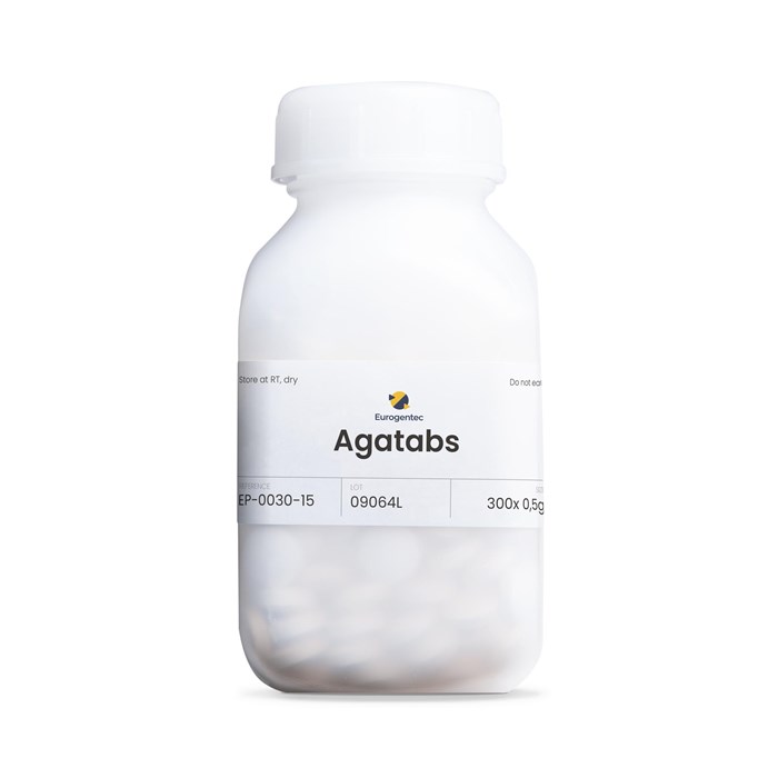 Bottle of AgaTABs 150 g (300 pce)